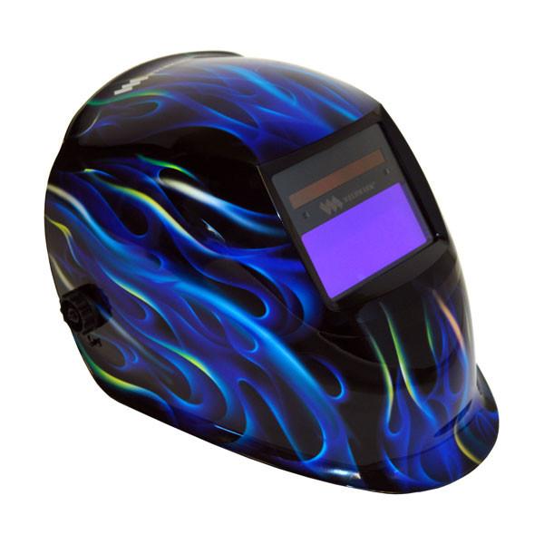 Others - Weldmark Blue Ghost Flame "Steel Works" Variable Shade Welding Helmet