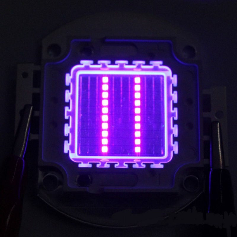 100W UV395-400Nm Violet LED Light Purple Ultraviolet Light Emitter Ultra Violet Bulb Lamp Beads