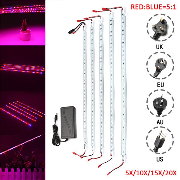 5PCS LED Ultraviolet Grow Light Strip for Plant Photosynthesis & Growth