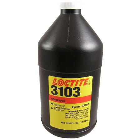 Resin - Loctite 3103 Flexible Light Cure Adhesive - Part # 23692 - 1 Liter Bottle