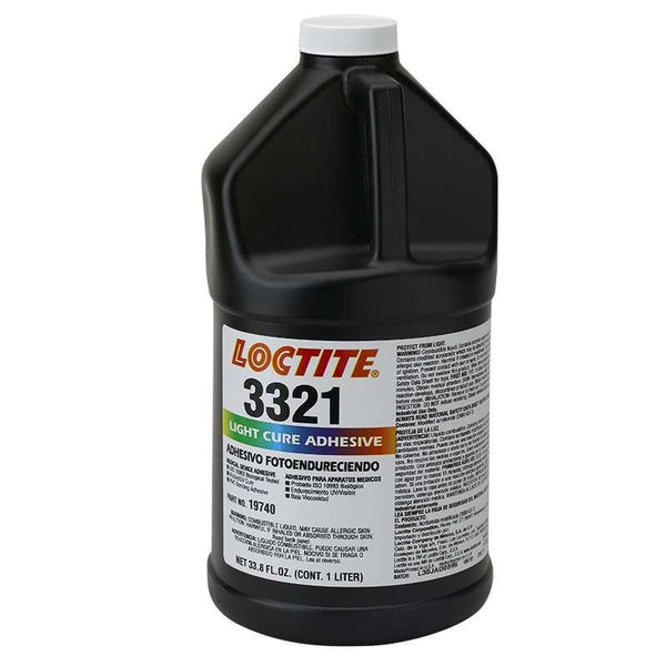 Resin - Loctite 3321 Light Cure Adhesive - Part # 19740 - 1 Liter Bottle