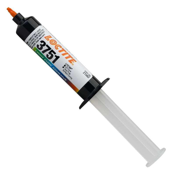 Resin - Loctite 3751 LiteTak Light Cure Adhesive - Part # 21362 -  25mL Syringe