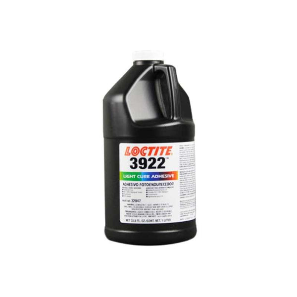 Resin - Loctite 3922 Light Cure Adhesive - Fluorescent - Part # 32047 - 1 Liter Bottle