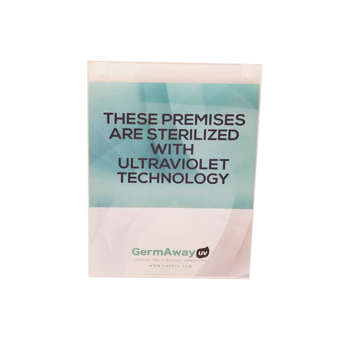 UVC STERILIZATION IN PROGRESS DISPLAY SIGN