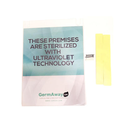UVC STERILIZATION IN PROGRESS DISPLAY SIGN