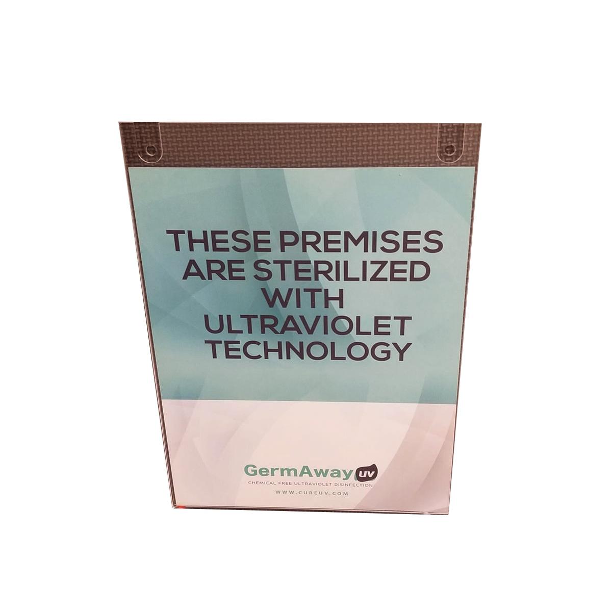 UVC STERILIZATION IN PROGRESS DISPLAY SIGN