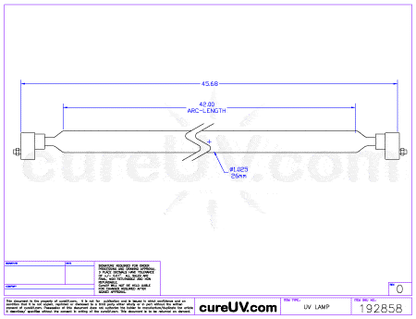 UV Curing Lamp - Komori L28 UV Curing Lamp Bulb