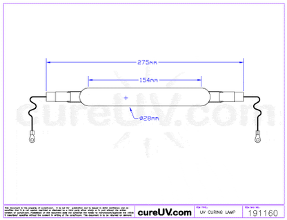 UV Curing Lamp - Ushio MHL-4003 Metal Halide UV Lamp