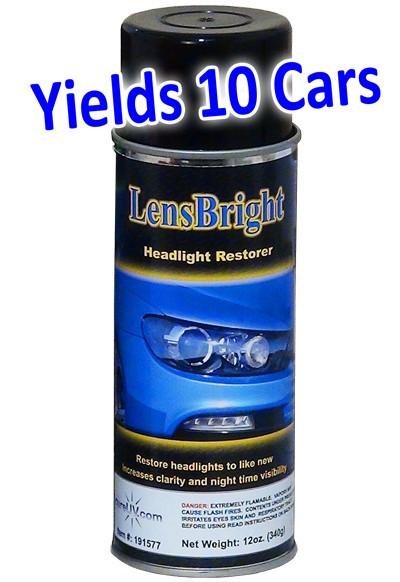 UV Curing - LensBright Headlight Restorer UV Curable Coating - 12oz Aerosol Can
