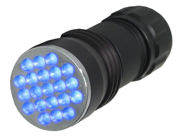 UV Detection - 21-LED Portable UV Inspection Flashlight - 395nm Blacklight