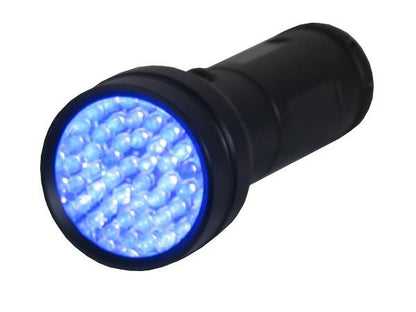51 LED UV Flashlight Torch Light Lamp Ultraviolet Blacklight Aluminum 395 nM by Battery Mate 51 LED UV Flashlight Torch Light Lamp Ultraviolet Blacklight Aluminum 395 nM by Battery Mate