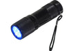 UV Detection - 9-LED Portable UV Inspection Flashlight - 390-400nm Blacklight