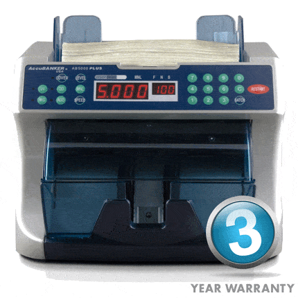 UV Detection - Professional Bill Counter With UV And MG Detection - Accubanker AB5000 PLUS